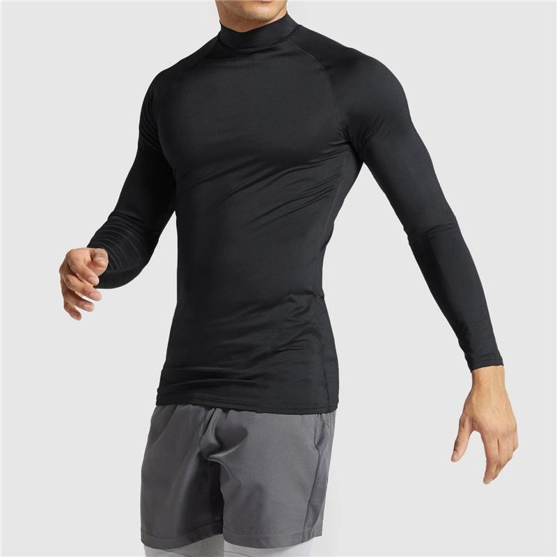 Men's T-Shirts Running T-shirt Men Turtleneck Sportswear Tight Fitness Long Sleeve Compression Shirt Jogging Quick Dry Exercise Gym Clothing, White
Men's T-Shirts Running T-shirt Men Turtleneck Sportswear Tight Fitness Long Sleeve Compression Shirt Jogging Quick Dry Exercise Gym Clothing, White