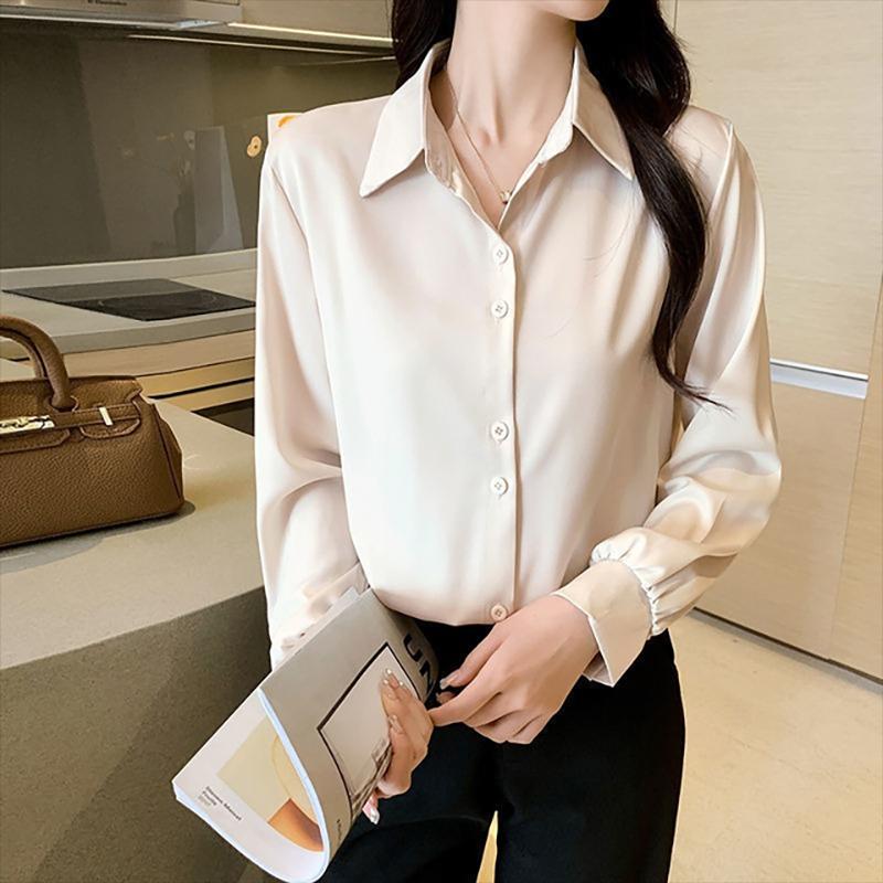 Women' Blouses & Shirts Silk Shirt Autumn Spring 2022 Womens Clothing Office Vintage Blouse Women White Top Longsleeve Dress LadiesWomen
Women' Blouses & Shirts Silk Shirt Autumn Spring 2022 Womens Clothing Office Vintage Blouse Women White Top Longsleeve Dress LadiesWomen