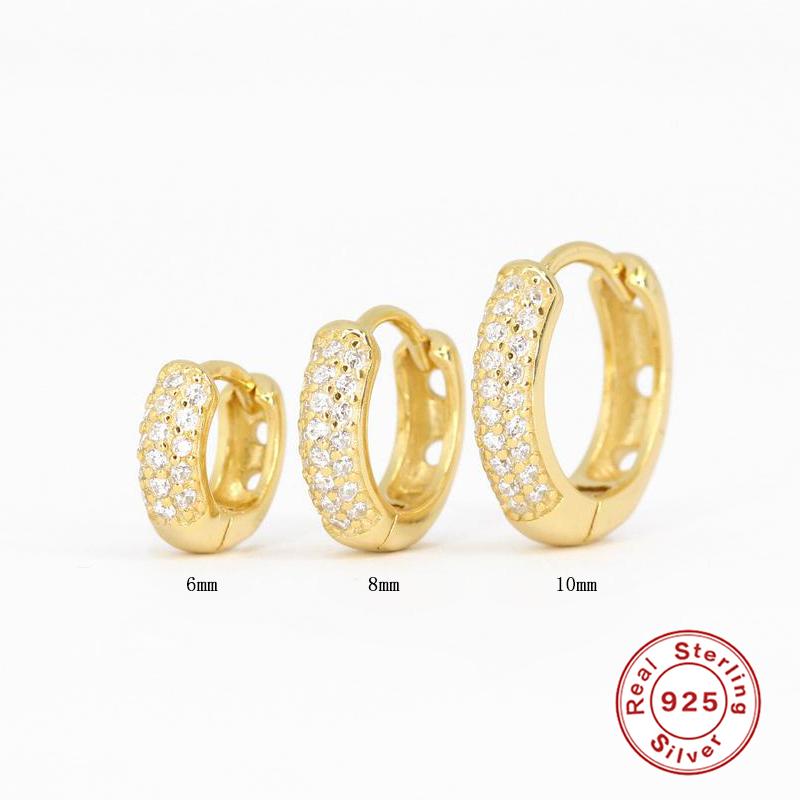 Hoop & Huggie Aide 925 Sterling Silver Pave White CZ Stone Thick Earrings For Women Minimalist Mini Cartilage Chunky Earring Hoops GiftHoop
Hoop & Huggie Aide 925 Sterling Silver Pave White CZ Stone Thick Earrings For Women Minimalist Mini Cartilage Chunky Earring Hoops GiftHoop
