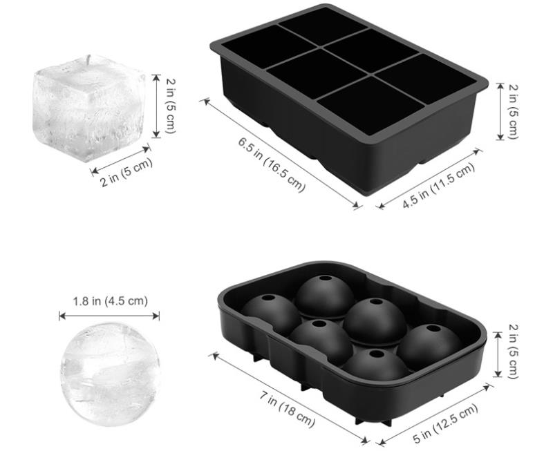 Kitchen Tools Big Cube Coolers Tray Mold Box Food Grade Silicone Maker Moulds Large Square Ice Diy Bar Pub-Kitchen Accessories Gadgets Sn4534 0906