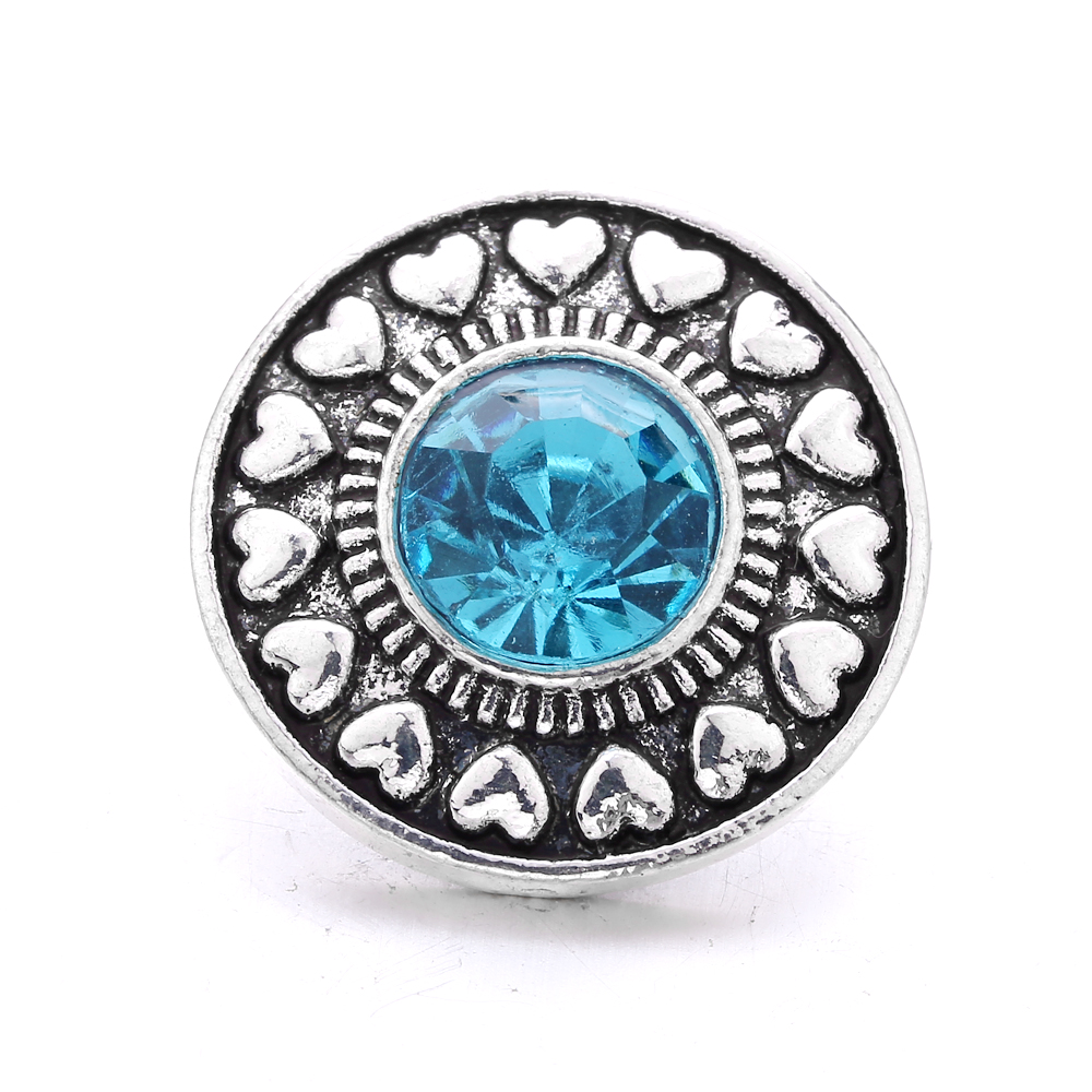 Metal Heart Shape Snap Button Clasps Jewelry findings 18mm Metal Snaps Buttons DIY earrings Necklace Bracelet jewelery ACC