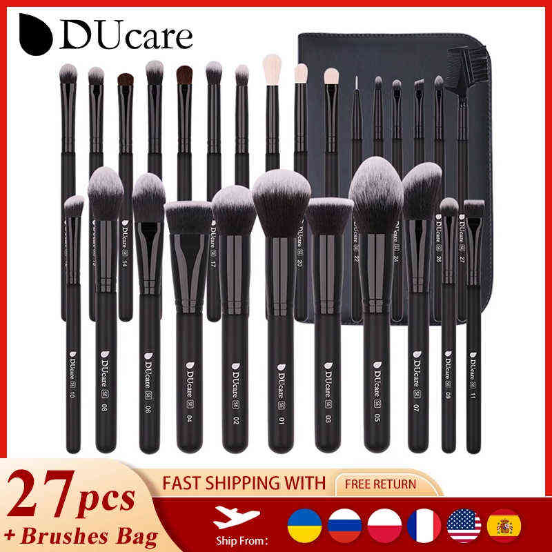 NXY Makeup Brushes Ducare Set 8 27pcs Foundation Powder Eyeshadow Synthetic Goat Hair Cosmetic Make Up Brush Pinceaux De Maquillage 0406
NXY Makeup Brushes Ducare Set 8 27pcs Foundation Powder Eyeshadow Synthetic Goat Hair Cosmetic Make Up Brush Pinceaux De Maquillage 0406