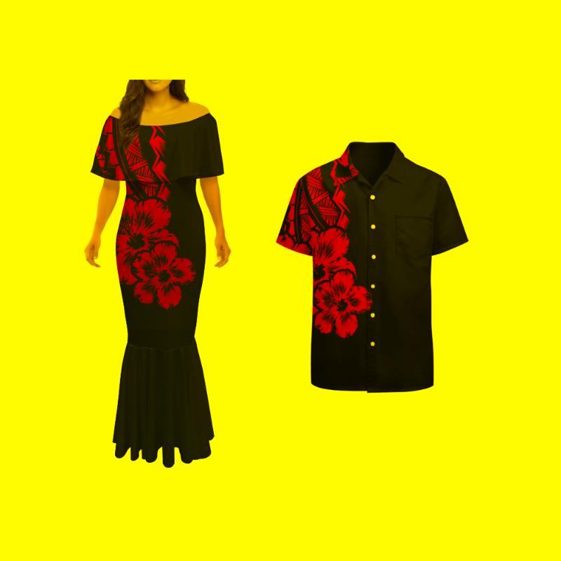 Casual Dresses Off Shoulder Polynesian Tribal Print Women Bare Shoulders Mermaid Skirt Couples Match Clothing Men ShirtsCasual, 19
Casual Dresses Off Shoulder Polynesian Tribal Print Women Bare Shoulders Mermaid Skirt Couples Match Clothing Men ShirtsCasual, 19