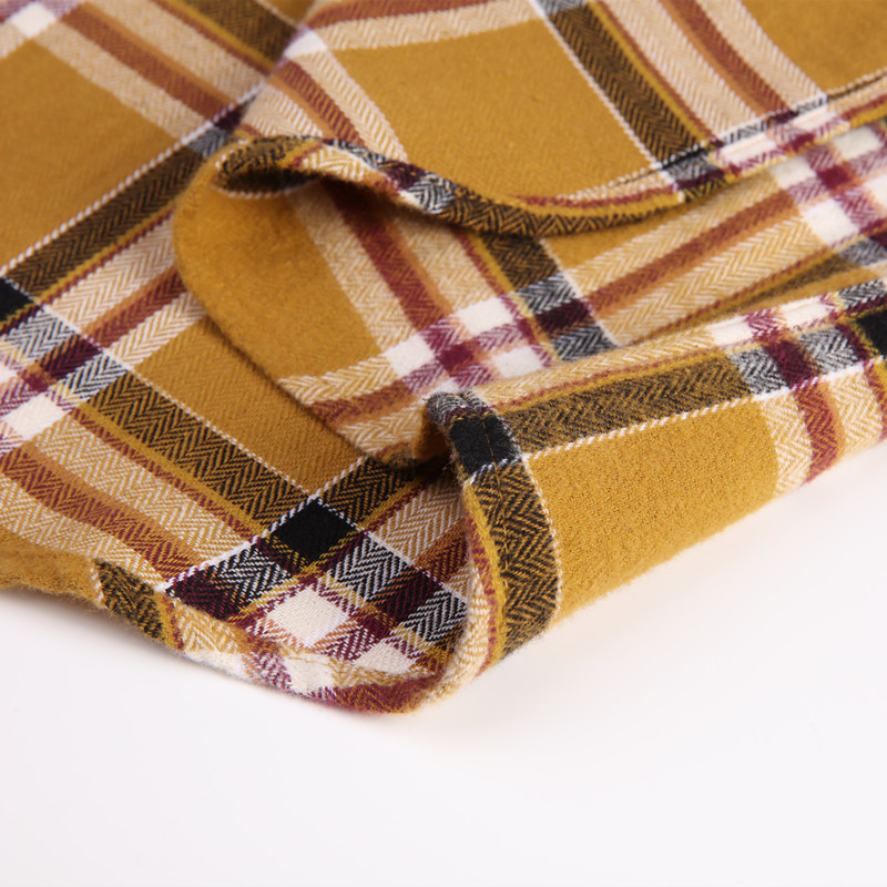 100% Cotton Flannel Plaid Shirt For Men Outdoor Work Logging s Heavy Casual Button Jacket USA SIZE 220322