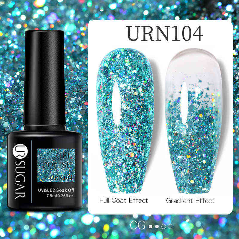 NXY Nail Gel 7 5ml Glitter Polish Iridescent Shiny Sequins Reflective Semi Permanent Uv Led s Varnishes 0328