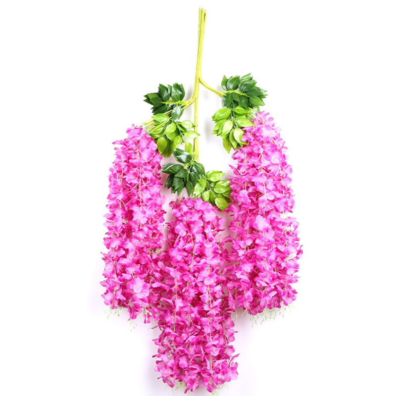 Mother's Day Gift 12pcs Elegant Artificial Wisteria Flower DIY Rattan Christmas Party Wedding Festive Decoration Background WH0536, Customize 
Mother's Day Gift 12pcs Elegant Artificial Wisteria Flower DIY Rattan Christmas Party Wedding Festive Decoration Background WH0536, Customize