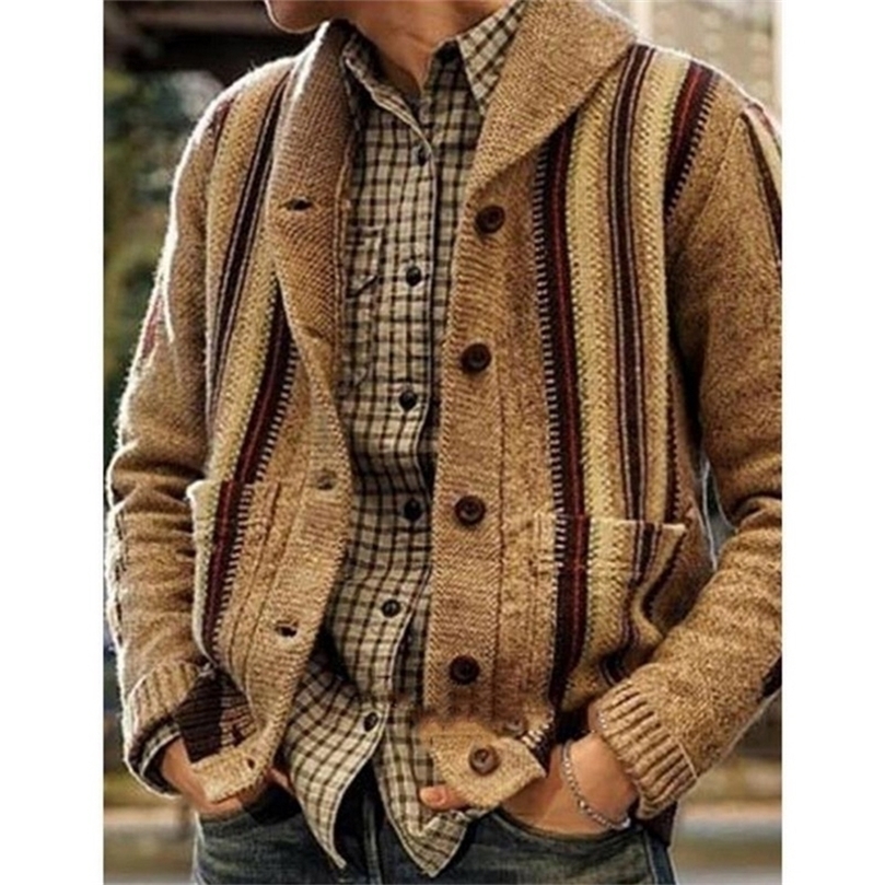 Laamei Sweater Men V-Neck Button Warm Knitted Slim Fit Coat Cardigan Striped Sweater Hombre Male Autumn Vintage Casual Tops 201202, Xl
Laamei Sweater Men V-Neck Button Warm Knitted Slim Fit Coat Cardigan Striped Sweater Hombre Male Autumn Vintage Casual Tops 201202, Xl