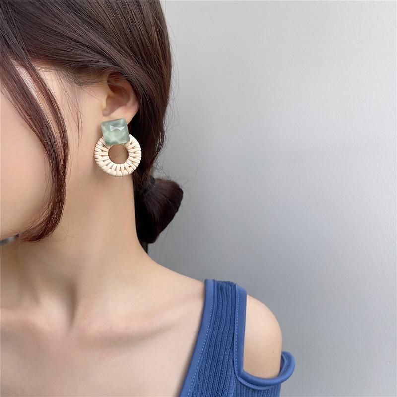 Dangle & Chandelier Bohemia Transparent Acrylic Rattan Knit Drop Earrings For Women Handmade White Orange Round Pendant JewelryDangle
Dangle & Chandelier Bohemia Transparent Acrylic Rattan Knit Drop Earrings For Women Handmade White Orange Round Pendant JewelryDangle