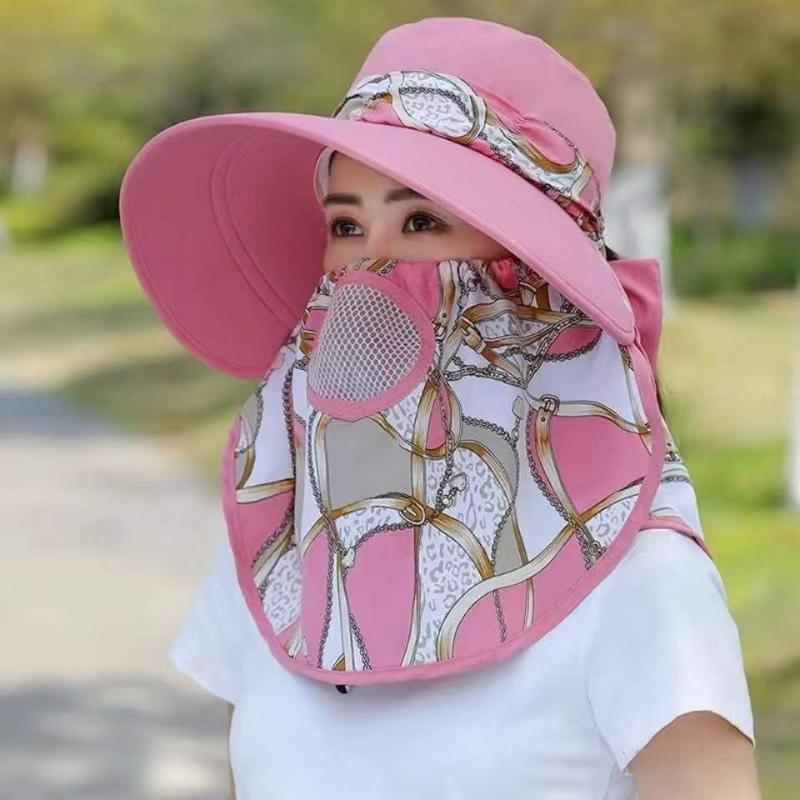 Wide Brim Hats Sun Hat Female Summer Cover Face All-match With Big Rim Anti-ultraviolet Cycling Sunhat Beach WomenWide, C3
Wide Brim Hats Sun Hat Female Summer Cover Face All-match With Big Rim Anti-ultraviolet Cycling Sunhat Beach WomenWide, C3