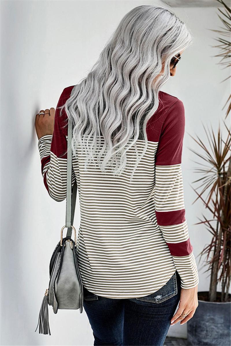 Women' T-Shirt Spring Autumn Women Striped Loose Pocket Simple Casual Long Sleeve Shirts Female O-Neck Soft Tops Patchwork Chic Tee, Black
Women' T-Shirt Spring Autumn Women Striped Loose Pocket Simple Casual Long Sleeve Shirts Female O-Neck Soft Tops Patchwork Chic Tee, Black