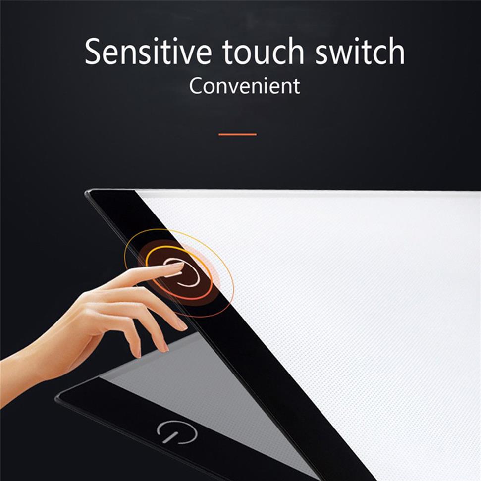 Epacket A4 LED Drawing Tablet Digital Graphics Pad USB LED Light Box Copy Board Electronic Art Graphic Painting Writing Table2686
