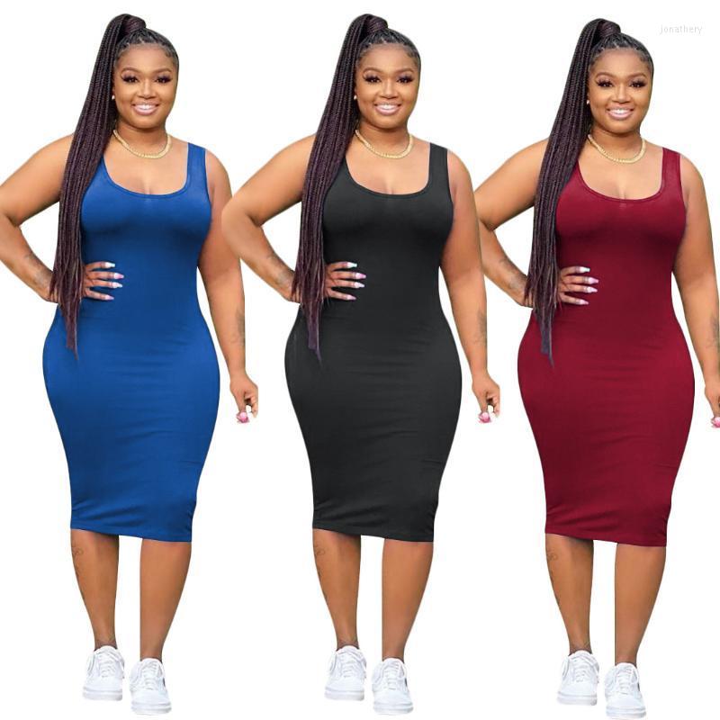 Plus Size Dresses Summer Women's Casual Sports Round Neck Sleeveless Solid Color Dress S-4Xl Jona22, Black
Plus Size Dresses Summer Women's Casual Sports Round Neck Sleeveless Solid Color Dress S-4Xl Jona22, Black