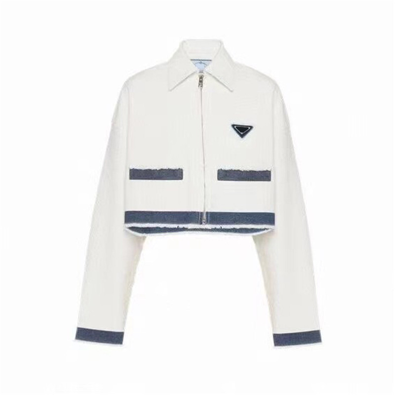 Casual Letter Triangle Denim Coats Long Sleeved Zipper Jacket 100% Cotton Spring Autumn Women Streetwear Coat, White
Casual Letter Triangle Denim Coats Long Sleeved Zipper Jacket 100% Cotton Spring Autumn Women Streetwear Coat, White