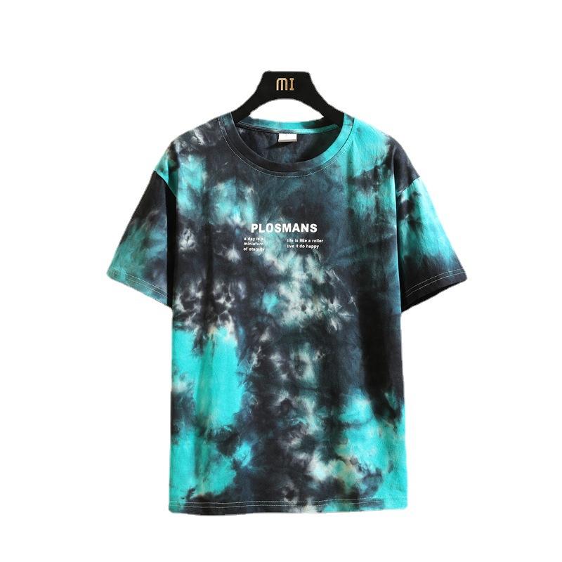 Men's Casual Shirts Summer Japanese Plus Size Tie-dye Loose All-match Western Style Men Short-sleeved T-shirt Tide, Black
Men's Casual Shirts Summer Japanese Plus Size Tie-dye Loose All-match Western Style Men Short-sleeved T-shirt Tide, Black