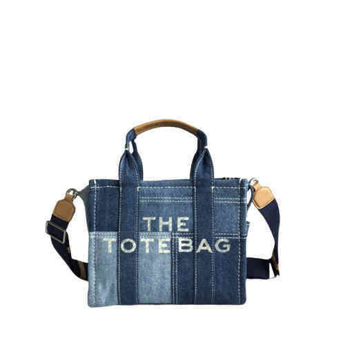 Denim Tote Bag Shoulder Fashion Handbag for Women Luxury Brand Big Capacity Letters Printing Handbag Tie Dye Canvas Crossbody Purses 220329 220501 
Denim Tote Bag Shoulder Fashion Handbag for Women Luxury Brand Big Capacity Letters Printing Handbag Tie Dye Canvas Crossbody Purses 220329 220501