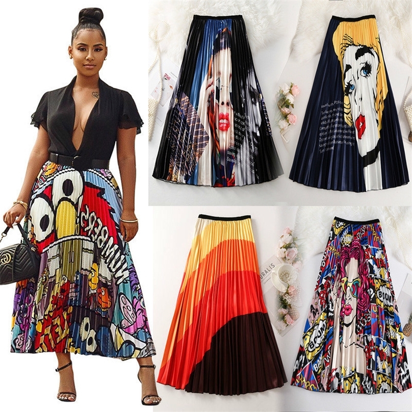 Summer Skirts Womens 2020 New Print Cartoon Pattern Empire High Elastic Women Midi Skirt Big Swing Party Holiday High Street Y200704, 1095-013
Summer Skirts Womens 2020 New Print Cartoon Pattern Empire High Elastic Women Midi Skirt Big Swing Party Holiday High Street Y200704, 1095-013