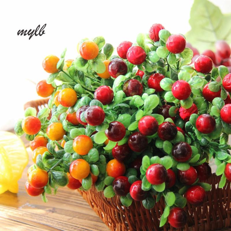 Decorative Flowers & Wreaths Mylb Bunch Artificial Plants Green Simulation Fruit Placed Fruits For Year Home Furnishing Decoration
Decorative Flowers & Wreaths Mylb Bunch Artificial Plants Green Simulation Fruit Placed Fruits For Year Home Furnishing Decoration