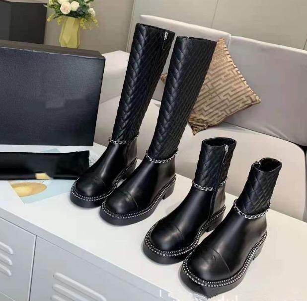 New luxury women chain high boots diamond round toe black low and over the knee leather shoes ladies zipper martin boot Ankle Boots
New luxury women chain high boots diamond round toe black low and over the knee leather shoes ladies zipper martin boot Ankle Boots