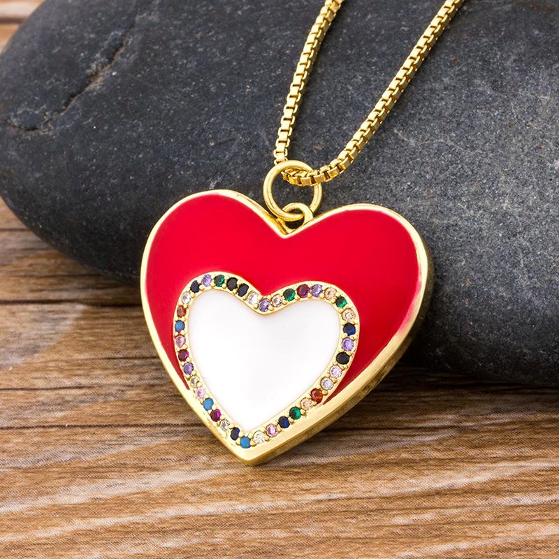 Pendant Necklaces Special Double Heart Design Romantic Party Wedding Birthday Gift Top Quality Copper Zircon Necklace Jewelry For WomenPenda
Pendant Necklaces Special Double Heart Design Romantic Party Wedding Birthday Gift Top Quality Copper Zircon Necklace Jewelry For WomenPenda