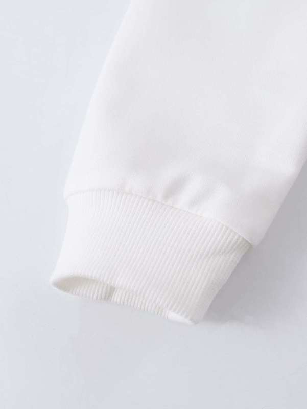 Toddler Boys Letter & Dinosaur Print Sweatshirt SHE