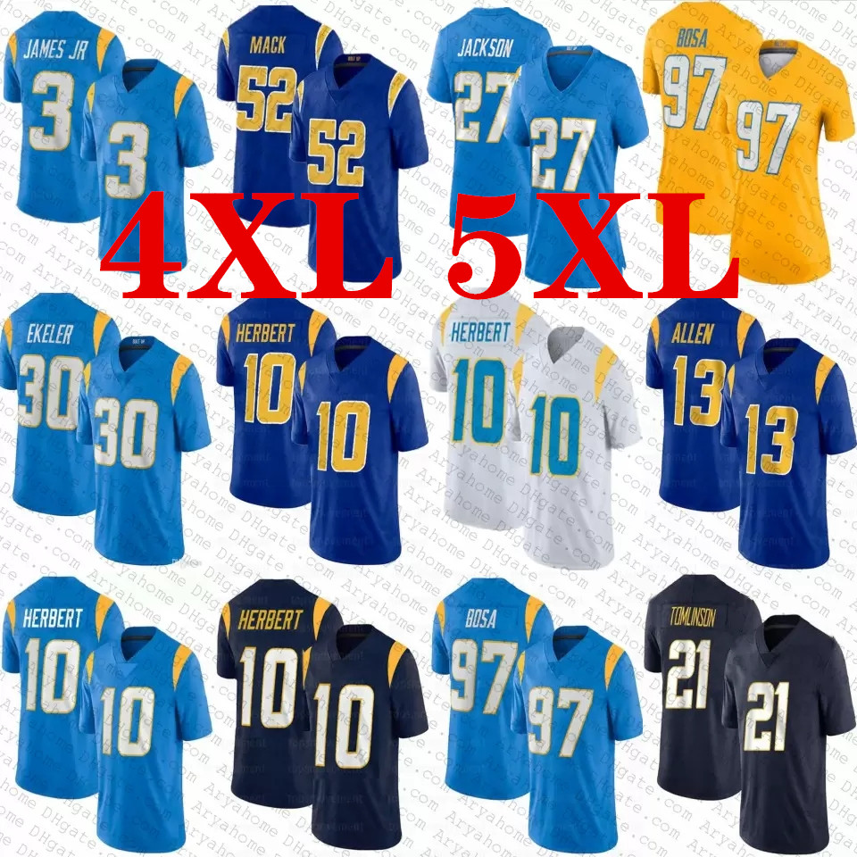 10 Justin Herbert 52 Khalil Mack 3 Derwin James Jr Custom Football Jerseys Zion Johnson JC Jackson Joey Bosa Austin Ekeler Keenan Allen Mike J.C. Jackson 4XL 5XL, 2022
10 Justin Herbert 52 Khalil Mack 3 Derwin James Jr Custom Football Jerseys Zion Johnson JC Jackson Joey Bosa Austin Ekeler Keenan Allen Mike J.C. Jackson 4XL 5XL, 2022