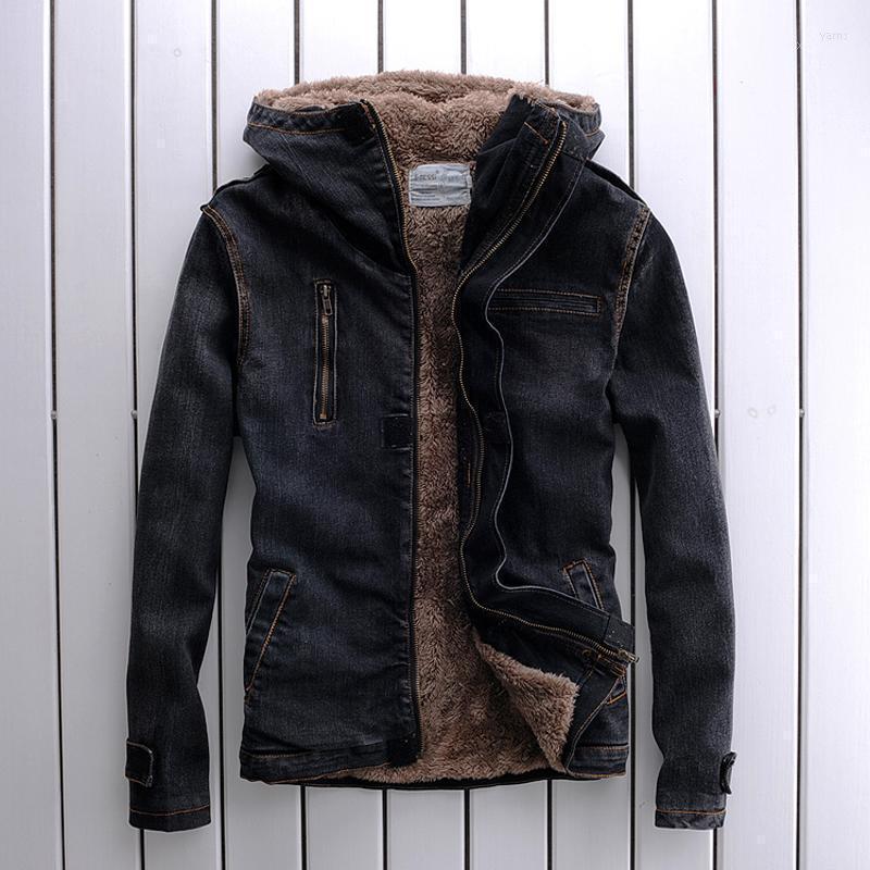 Men' Jackets 2022 Fleece Men Winter Hooded Denim Jacket Causal Coat Outwear Male Plus Size1, Black
Men' Jackets 2022 Fleece Men Winter Hooded Denim Jacket Causal Coat Outwear Male Plus Size1, Black