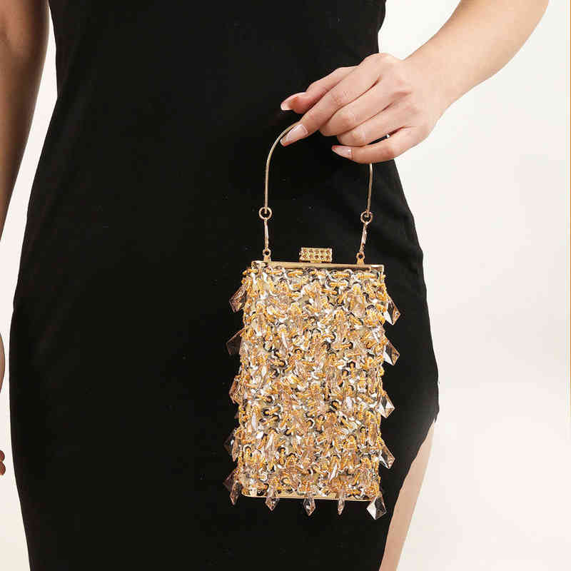 Evening Bags Tote Women Shoulder Bag Fashion Embroidery Beaded Handbag Designer Luxury Banquet Dress Crossbody Bags Messenger 220629, Gold
Evening Bags Tote Women Shoulder Bag Fashion Embroidery Beaded Handbag Designer Luxury Banquet Dress Crossbody Bags Messenger 220629, Gold