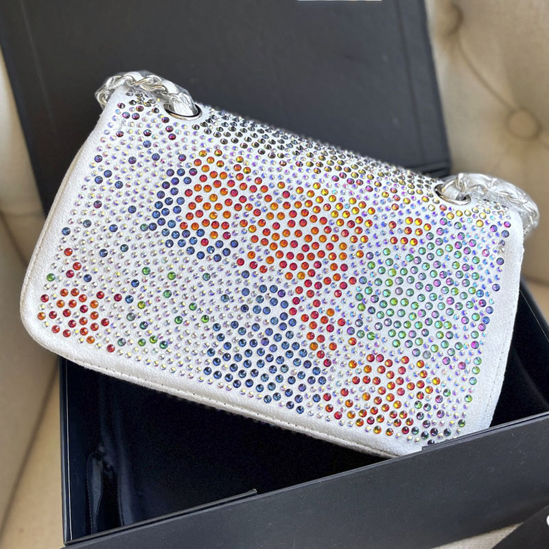 22CM Ladies Shiny Designer Bags Diamond Multicolor Genuine Leather Flap Mini Shoulder Bag Luxury Contrast Color Bright Crossbody Bags For Womens Handbags Handbag, Multi-color
22CM Ladies Shiny Designer Bags Diamond Multicolor Genuine Leather Flap Mini Shoulder Bag Luxury Contrast Color Bright Crossbody Bags For Womens Handbags Handbag, Multi-color
