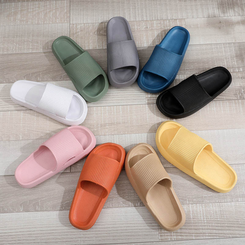9 colors EVA slippers Soft Sole Beach Slide Fashion Thicker Platform Man Women Slipper Indoor Bathroom Anti-Slip home 220326