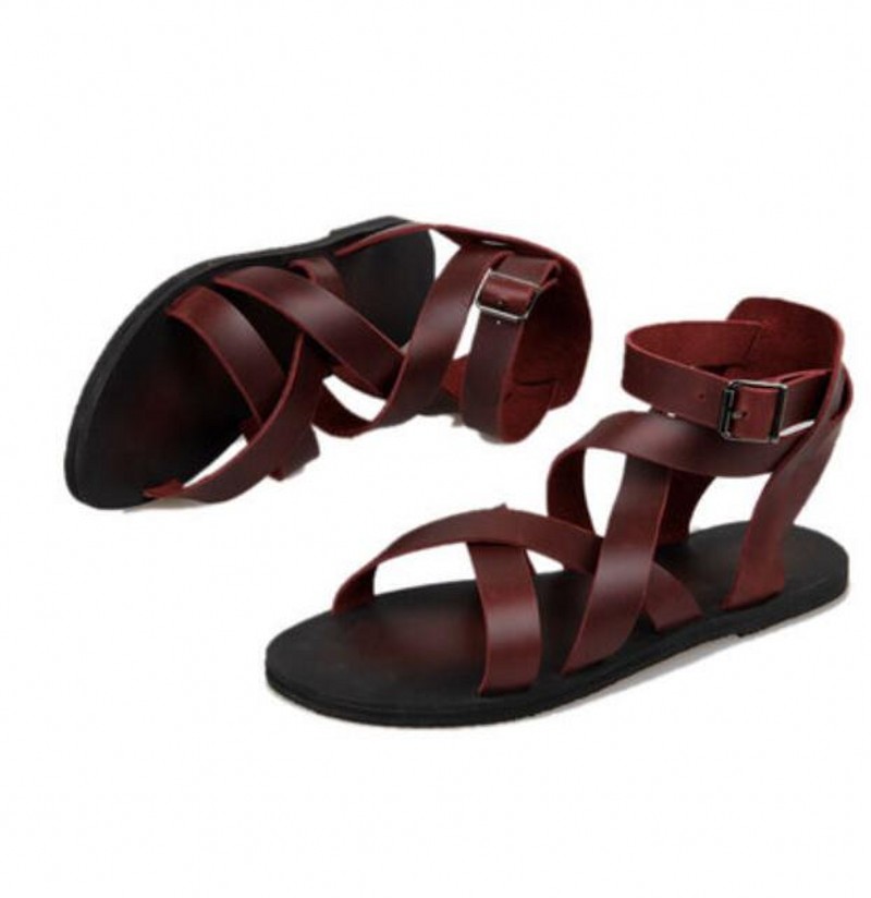 Summer Genuine Leather Men Sandals Peep toe Rome Gladiators Fashion Outdoor Beach Sandals Shoes
Summer Genuine Leather Men Sandals Peep toe Rome Gladiators Fashion Outdoor Beach Sandals Shoes