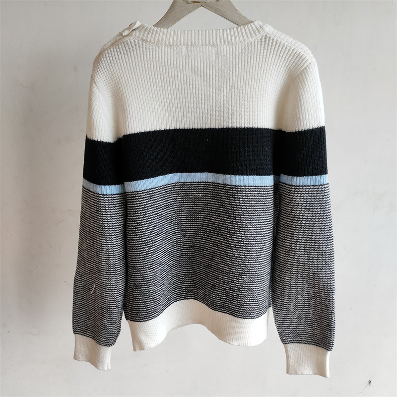 Women Knitted Sweater Woollen Fall Girls Wool Jumper Shirt Super Elastic Fashion Clothes Big Letter With Round Neck Loose Short Knitwear - view 8