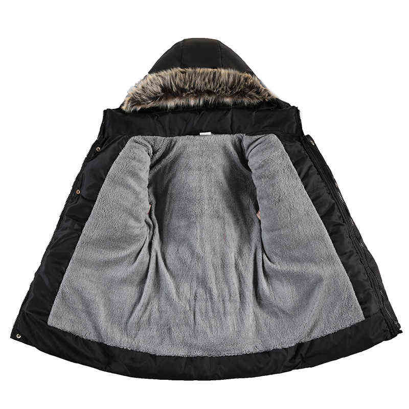 Boys Down Jackets 5-10 Year 2022 Winter Teenager Boy Thick Warm Cotton Hooded Jackets Outerwear Children Clothes Windbreaker Jackets J220718