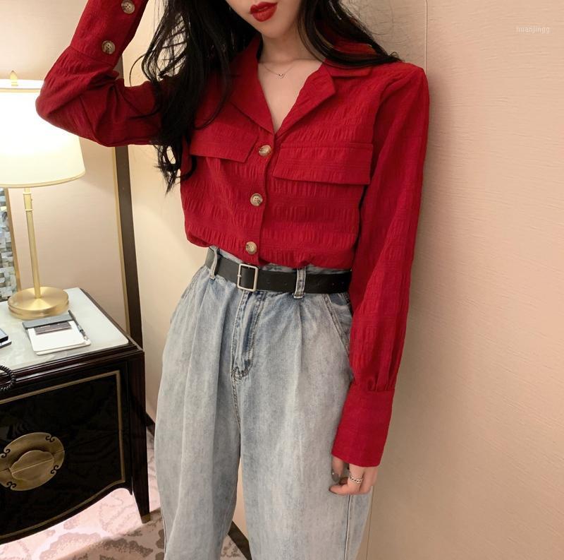 Women's Blouses & Shirts 2022 Spring Summer Autumn Women Fashion Casual Ladies Work Blouse Woman Overshirt Cff197, Red
Women's Blouses & Shirts 2022 Spring Summer Autumn Women Fashion Casual Ladies Work Blouse Woman Overshirt Cff197, Red