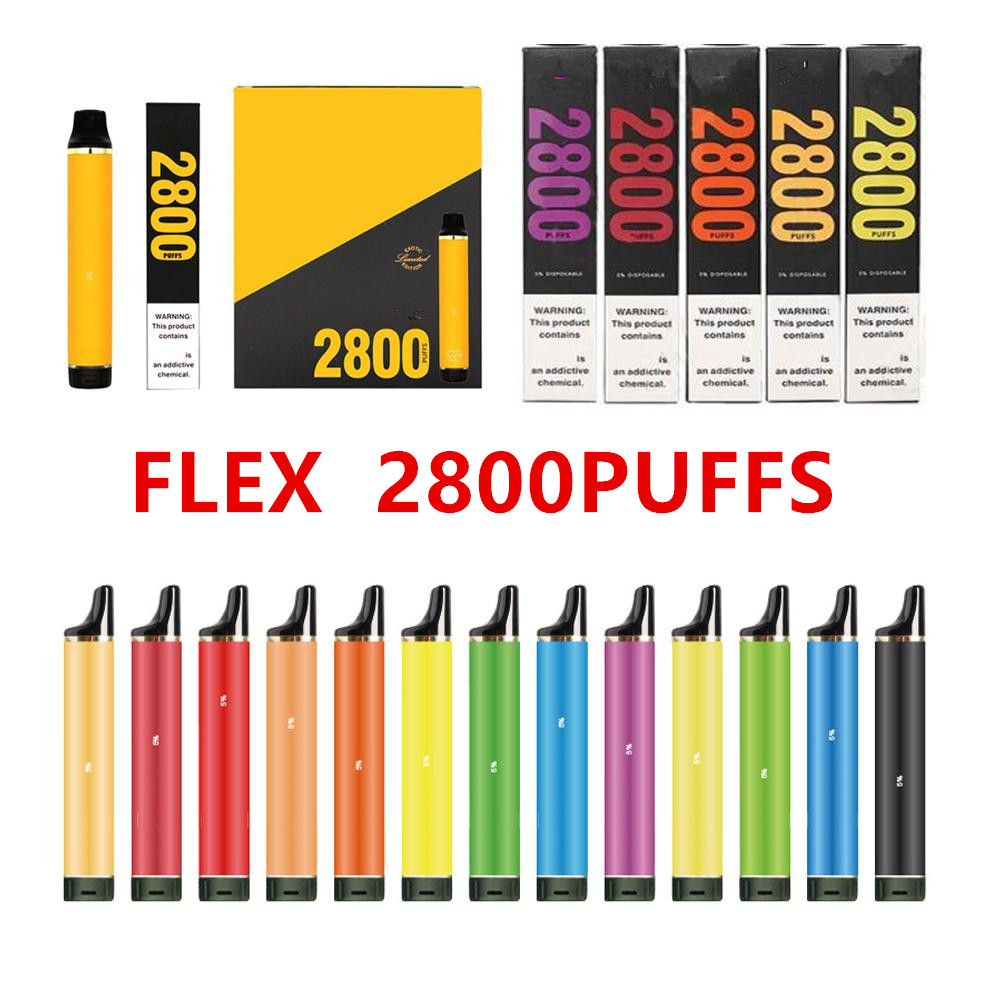 zooy Flex 2800 puffs Hits disposable Vape pods device kits e cigarette 2800 Puffs bar 850mah battery pre-filled 8ml vaporizer 20 colors
zooy Flex 2800 puffs Hits disposable Vape pods device kits e cigarette 2800 Puffs bar 850mah battery pre-filled 8ml vaporizer 20 colors