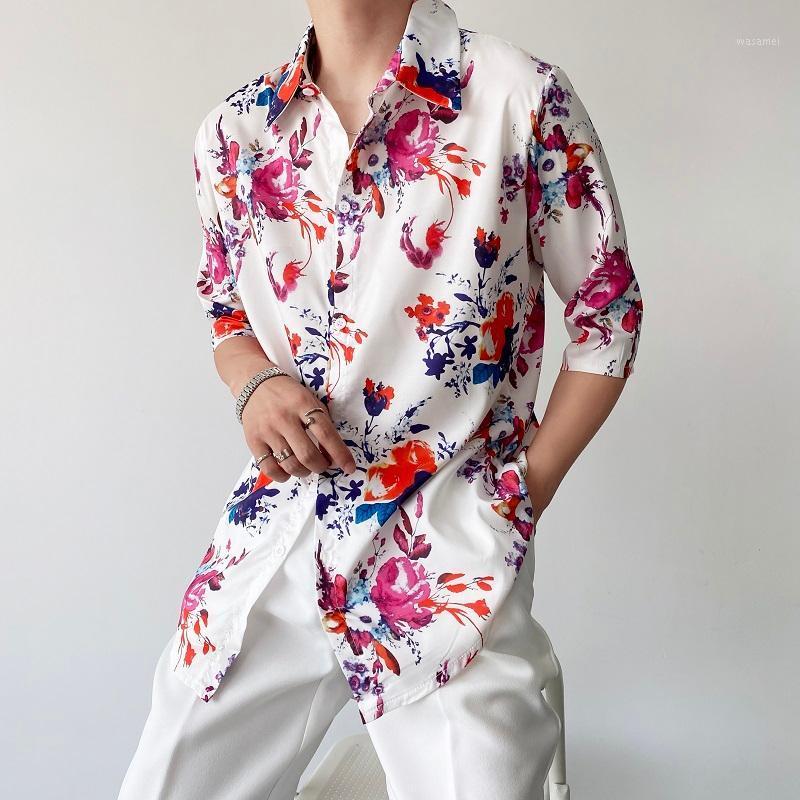 Men's Casual Shirts Summer Vintage Flower Print Loose Half Sleeve Shirt For Men Women Korean Streetwear Fashion Dress, 9021
Men's Casual Shirts Summer Vintage Flower Print Loose Half Sleeve Shirt For Men Women Korean Streetwear Fashion Dress, 9021