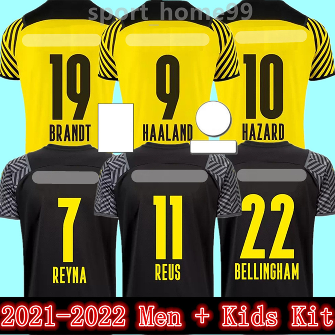 2021 2022 HAALAND Soccer Jerseys REUS NEONGELB BELLINGHAM HUMMELS BRANDT YEYNA Home Jersey 21 22 Away adult Men + Kids kit uniform BVB dortmund Football Shirt, Adult--away+patch
2021 2022 HAALAND Soccer Jerseys REUS NEONGELB BELLINGHAM HUMMELS BRANDT YEYNA Home Jersey 21 22 Away adult Men + Kids kit uniform BVB dortmund Football Shirt, Adult--away+patch