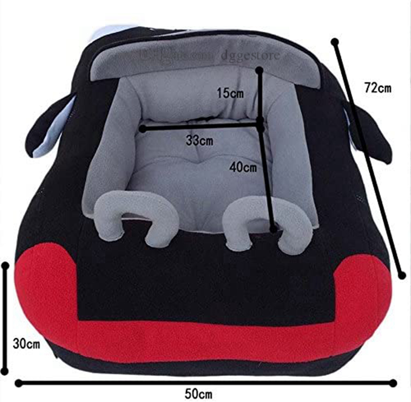 Dee Cute Cozy Pet Beds Cover Kennels for Small-Medium Dog Cool Sports Car Shaped Dogs Bed House Waterproof Warm Soft Puppy Sofa Kennel 27.6"x19.7