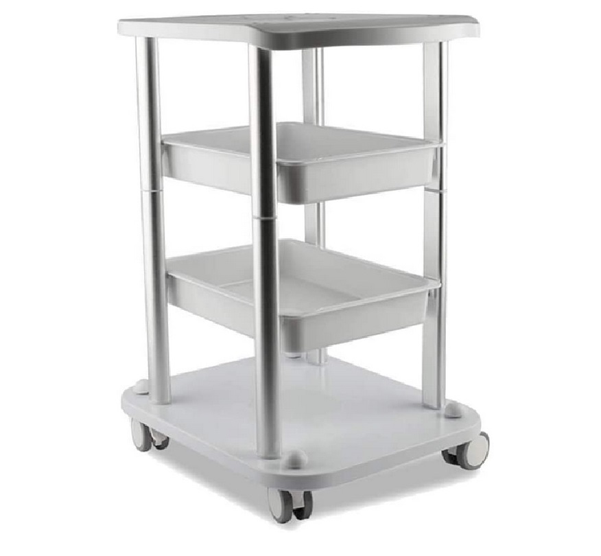 Facial Trolley Nail Salon Beauty Salon Cart 2 Layers Tray Sliver Colour Al Frame with White ABS Wheels Elitzia ETTRO5S
Facial Trolley Nail Salon Beauty Salon Cart 2 Layers Tray Sliver Colour Al Frame with White ABS Wheels Elitzia ETTRO5S