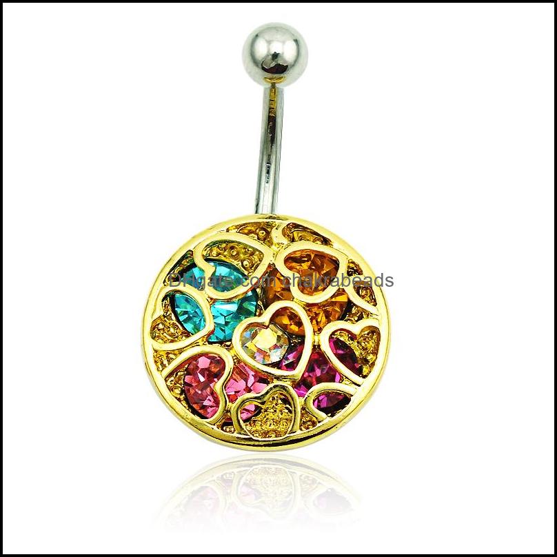 Gold Plated Belly Button Rings 316L Stainless Steel Pierced Mticolor Rhinestone Heart Navel Hypoallergenic Piercing Jewelry Drop Delivery 20
Gold Plated Belly Button Rings 316L Stainless Steel Pierced Mticolor Rhinestone Heart Navel Hypoallergenic Piercing Jewelry Drop Delivery 20