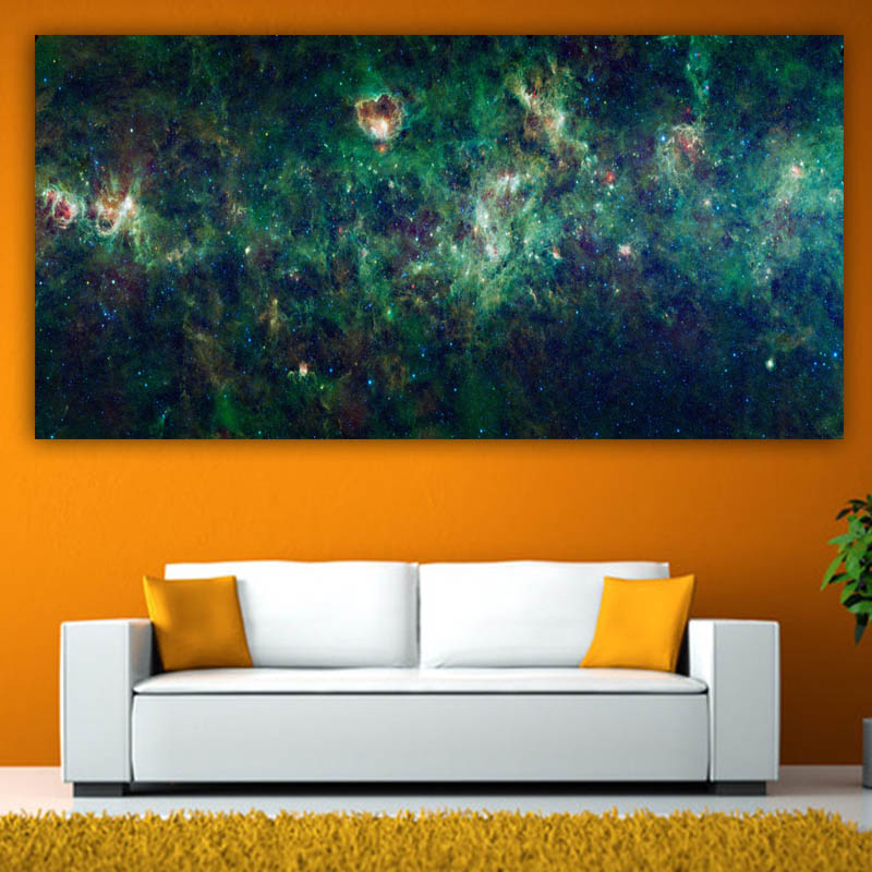 Frameless Pictures Big Space Oil Painting Printed On Canvas Modern Wall Pictures For Living Room Abstract Star Sky Painting