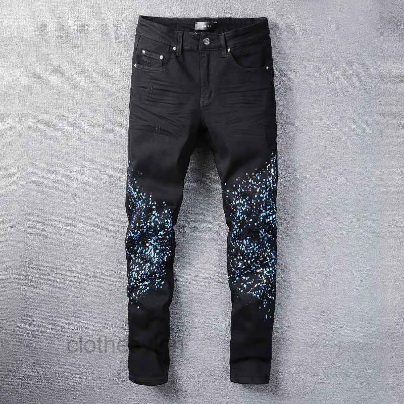 T Shirts Designer Jeans Amirs 2022 Jean Casual Hip Hop Worn Out and Washed Splash Ink Color Painting Slim Fit Men's #818, As shown in figure
T Shirts Designer Jeans Amirs 2022 Jean Casual Hip Hop Worn Out and Washed Splash Ink Color Painting Slim Fit Men's #818, As shown in figure