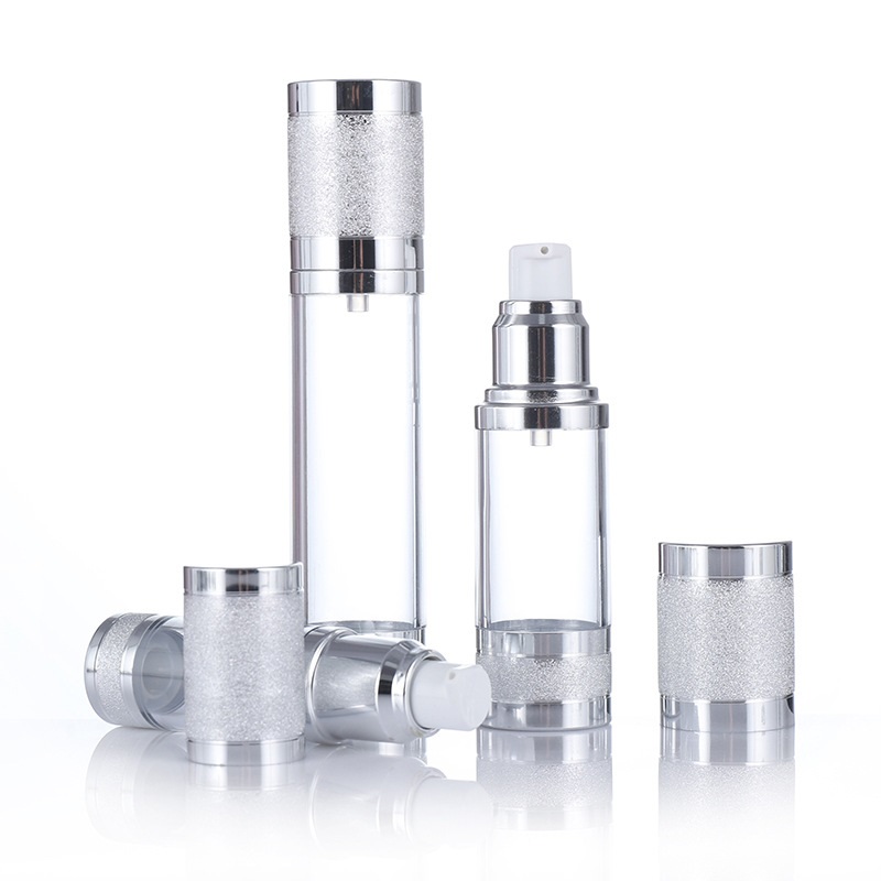 15/30/50/100ml Empty Refillable Silver Glitter Diamond Airless Vacuum Bottles Luxury Emulsion Lotion Fragrance Perfume Spray Bottle
15/30/50/100ml Empty Refillable Silver Glitter Diamond Airless Vacuum Bottles Luxury Emulsion Lotion Fragrance Perfume Spray Bottle