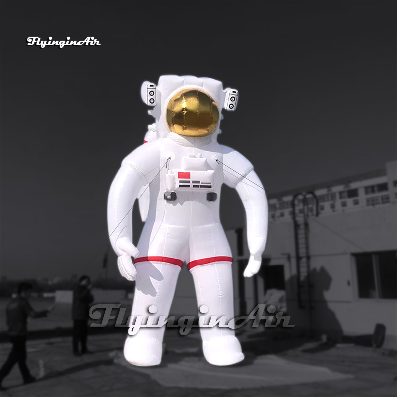 Large Inflatable Astronaut Space Traveler Balloon 6m White Air Blow Up Spaceman Model For Concert Stage Decoration