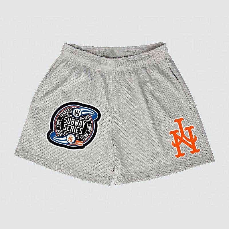American fashion brand NY co branded MLB shorts men's and women's spring and autumn style leisure large size no less than knee five point, Blue
American fashion brand NY co branded MLB shorts men's and women's spring and autumn style leisure large size no less than knee five point, Blue