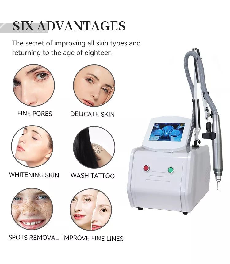Q switched nd yag laser tattoo removal beauty machine