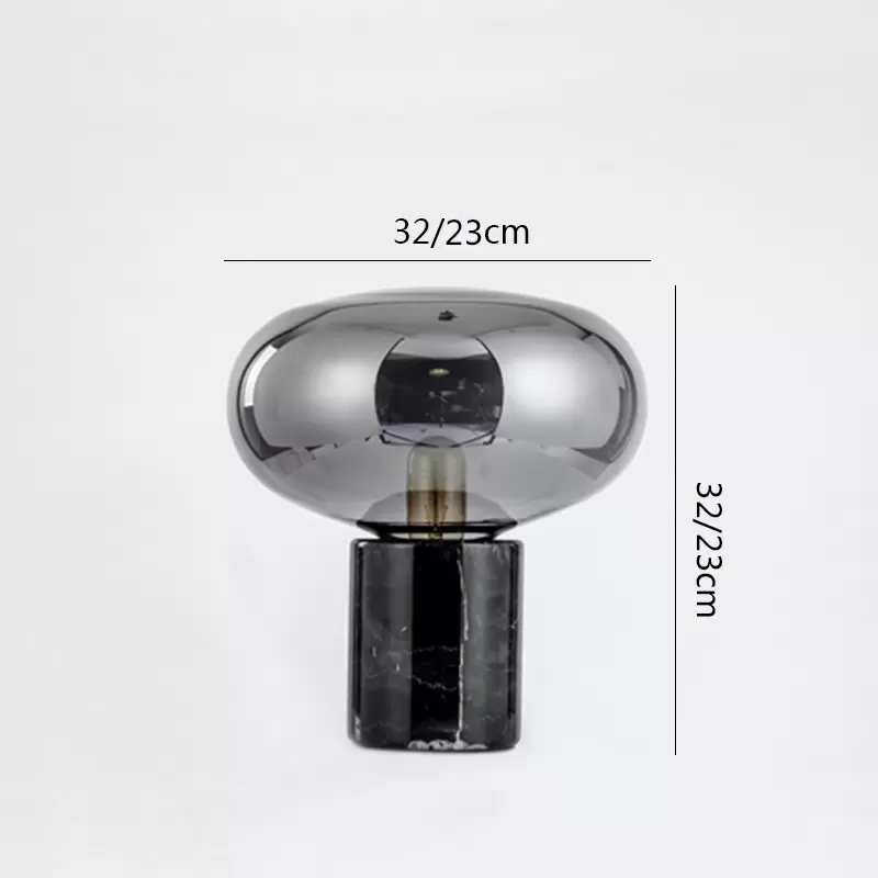 Sleek Postmodern Style Bedroom Table Lamp with Marbled Effect and E27 Compatibility Ideal for Modern Interiors