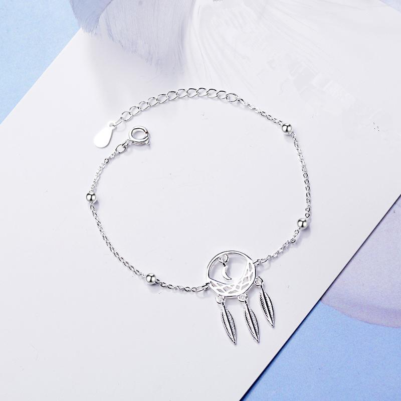 Charm Bracelets Silver Color Dreamcatcher Feather Bracelet&Bangle For Women Party Beach Jewelry Pulseras Sl380Charm
Charm Bracelets Silver Color Dreamcatcher Feather Bracelet&Bangle For Women Party Beach Jewelry Pulseras Sl380Charm