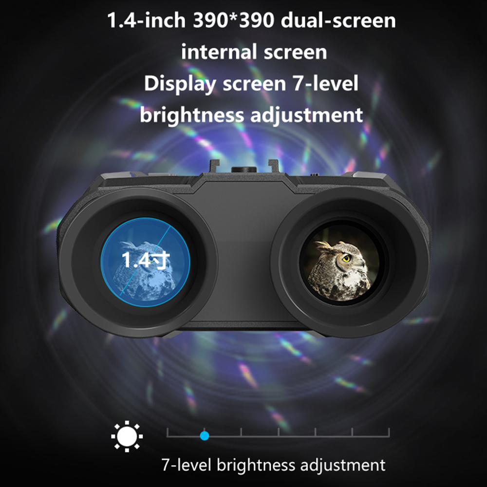 BekinTek 3D Helmet Night Vision Binoculars Head Mountable IR Infrared Telescope Goggles Long Observe Distance in Darkness Optics 4