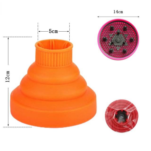 Hair Styling Tool Accessories Babertop Silicone Hairdryer Diffuser Cover Temperature Resistant Silica Foldable Hairdressing Curly Styling Hairs Care S