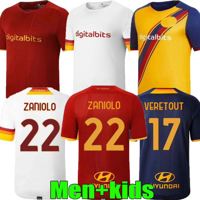 20 21 22 AS Roma TOTTI home away Soccer Jerseys 2021 2022 blue PELLEGRINI VERETOUT ZANIOMO men + football shirt EL SHAARAWY, 21/22;4th
20 21 22 AS Roma TOTTI home away Soccer Jerseys 2021 2022 blue PELLEGRINI VERETOUT ZANIOMO men + football shirt EL SHAARAWY, 21/22;4th